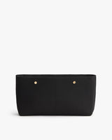 Rectangular bag with a flat bottom and two visible studs on front.