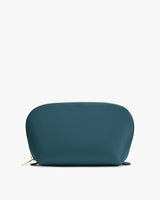 Small zippered pouch on a plain background
