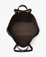 Open tote bag with parallel handles.