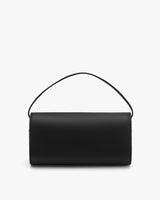 Rectangular handbag with top handle shown.