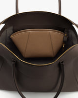 Open tote bag with a zip pouch inside.