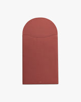 Rectangular case with rounded flap on top.