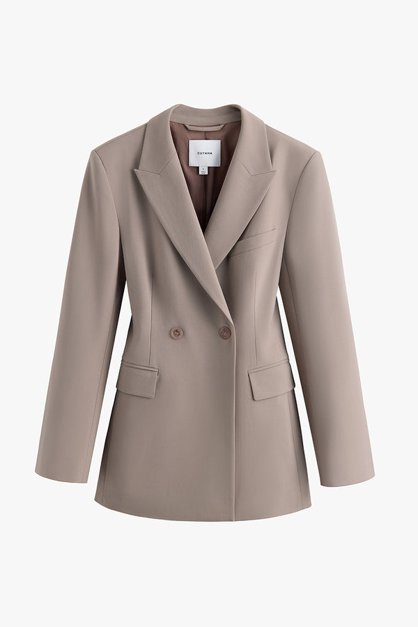 Wool Cinched Blazer Clay / Large