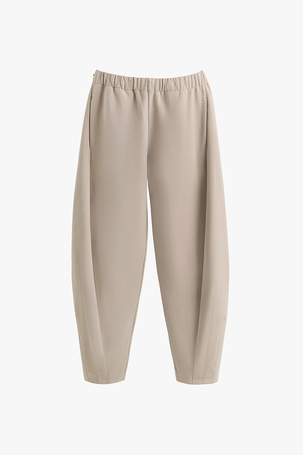 Fleece Barrel Pant Stone / Large