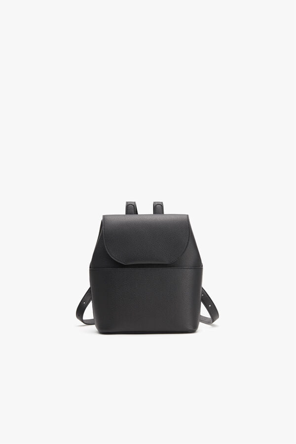 Mini Leather Backpack Black / One Size
