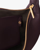 Close up of bag interior.