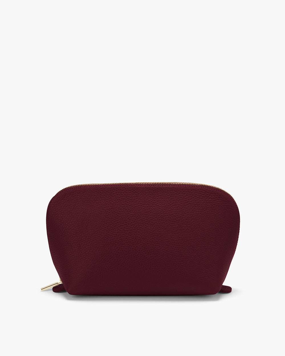Small rounded pouch with a zipper on top