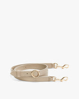 Belt with circle buckle and clasps at both ends