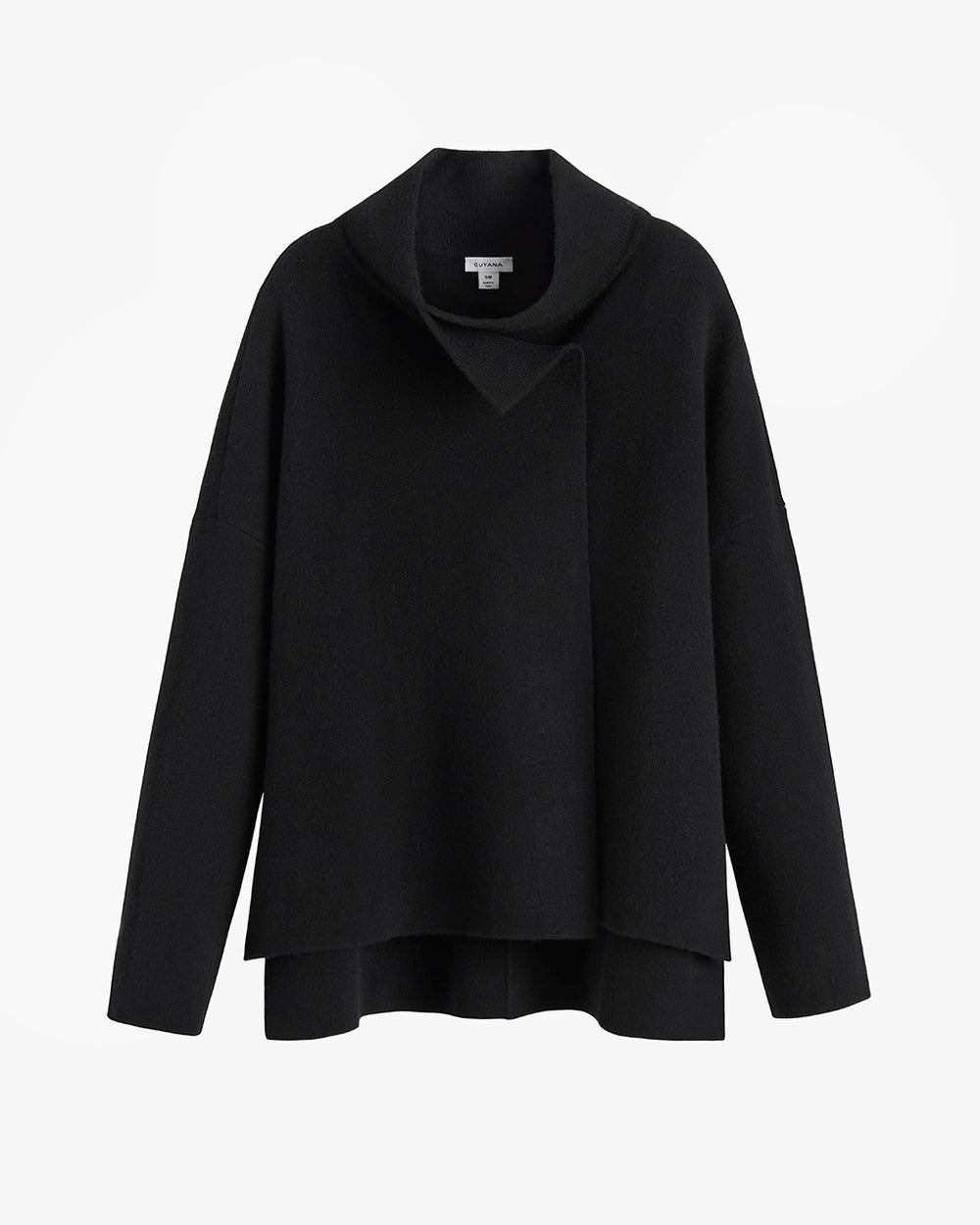 Collared sweater displayed against a plain background.