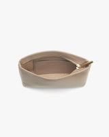 Open small pouch with a zipper