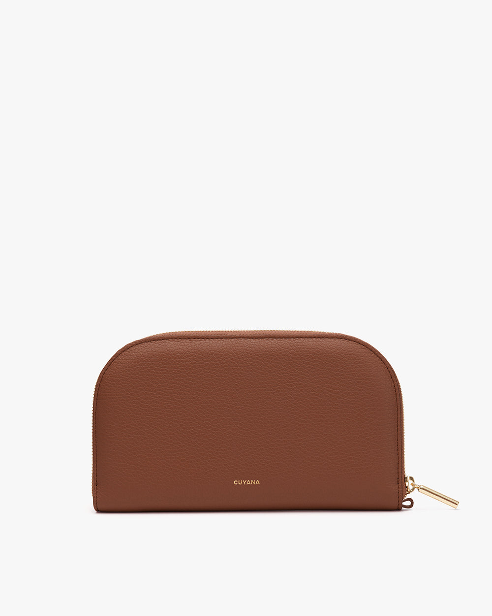 Wallet with zipper on top right corner.