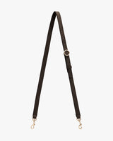 Adjustable strap with metal clasps on both ends.