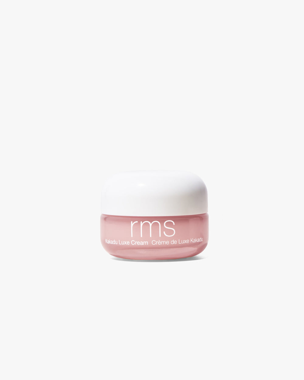 Small jar of facial cream with "rms" text on label.
