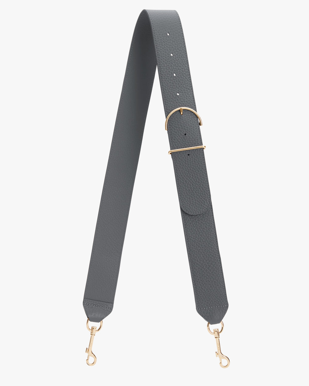 Adjustable shoulder strap with gold clips for bags