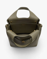Open tote bag with a strap and open compartment.