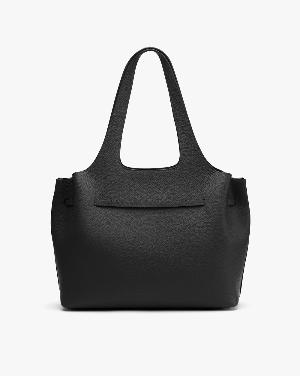 Tote bag with short handles and a pocket on the front.