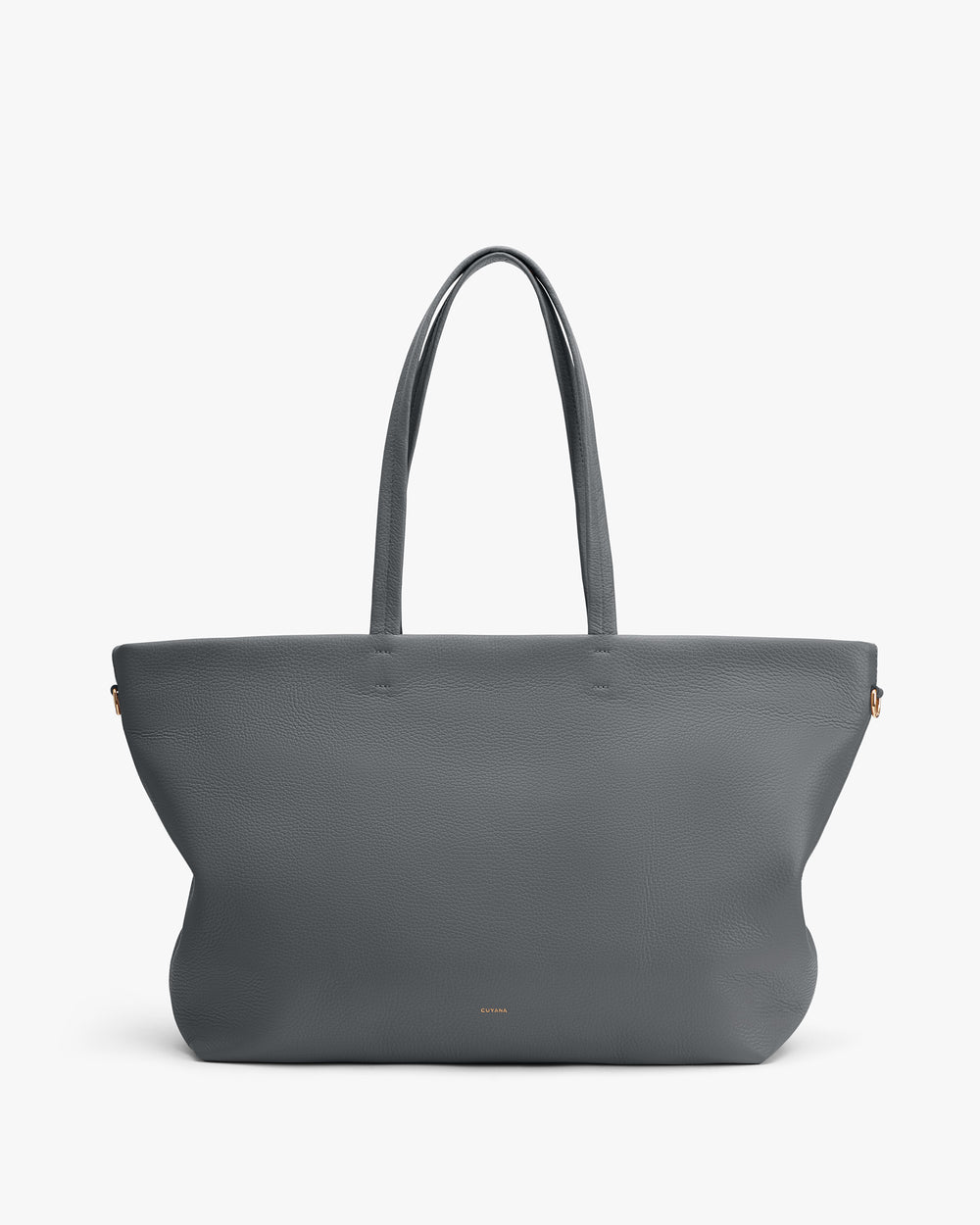 Tote bag with long handles and minimal design.
