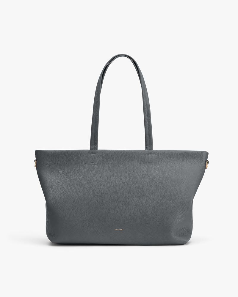 Tote bag with long handles and simple design.