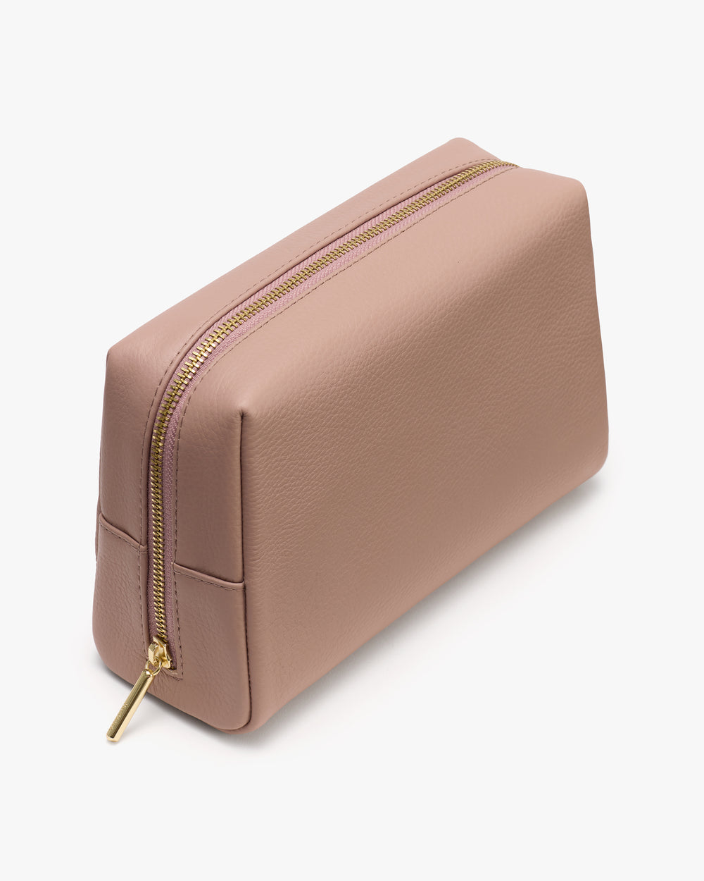 Rectangular pouch with zipper on top.