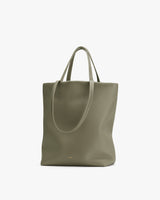A tote bag with two handles.