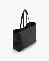 Large tote bag with two handles in a plain design.