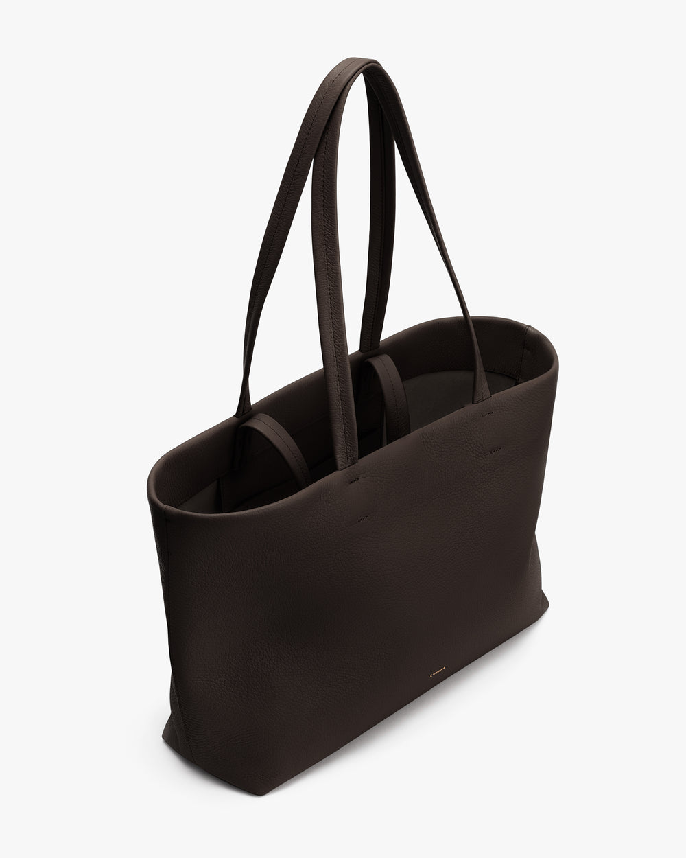 Tote bag with long handles and open top.