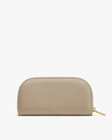 Rectangular clutch bag with zipper and minimalistic design