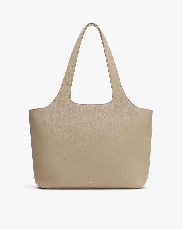 A simple tote bag with wide handles.