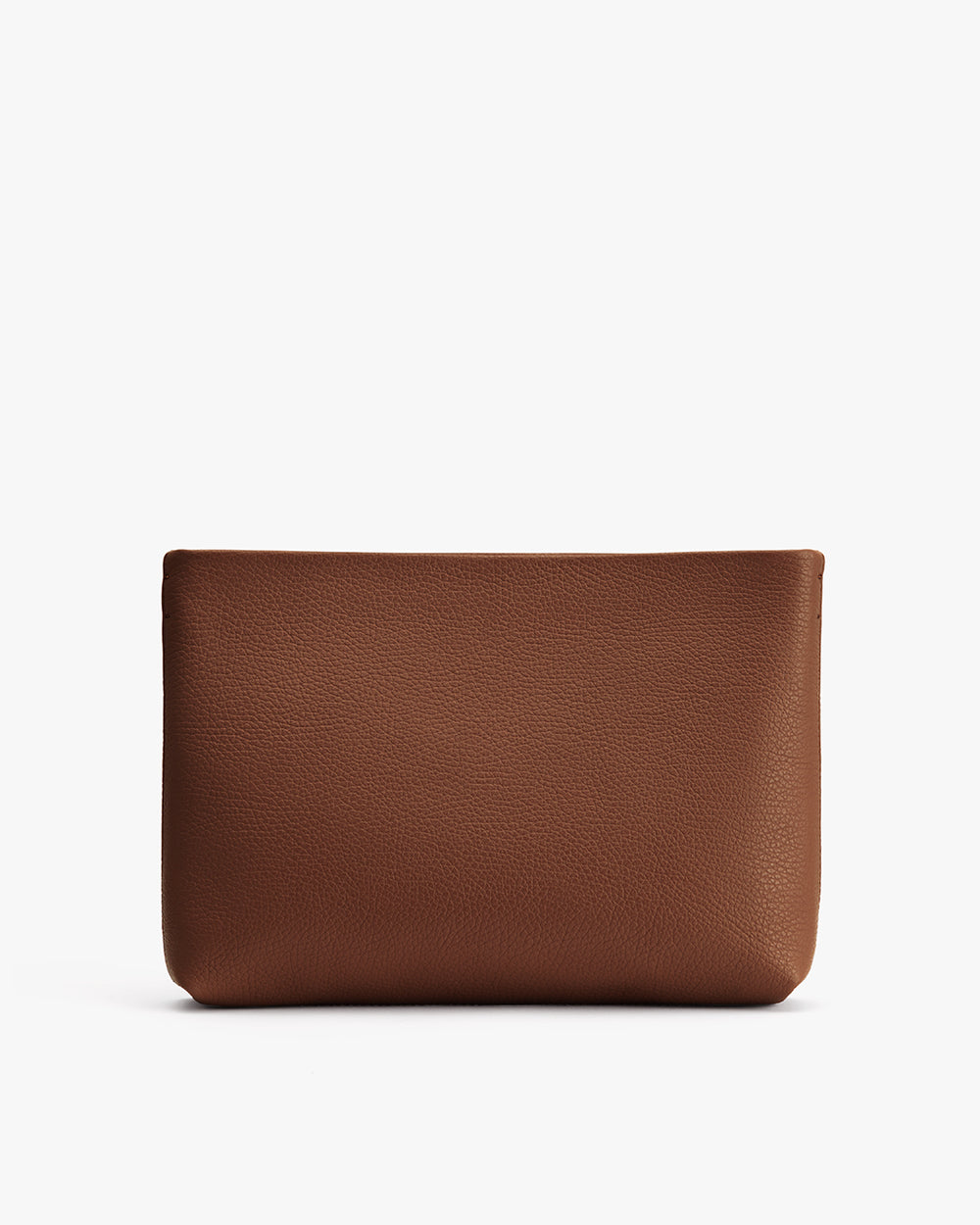 Rectangular pouch with a smooth texture on a plain background.