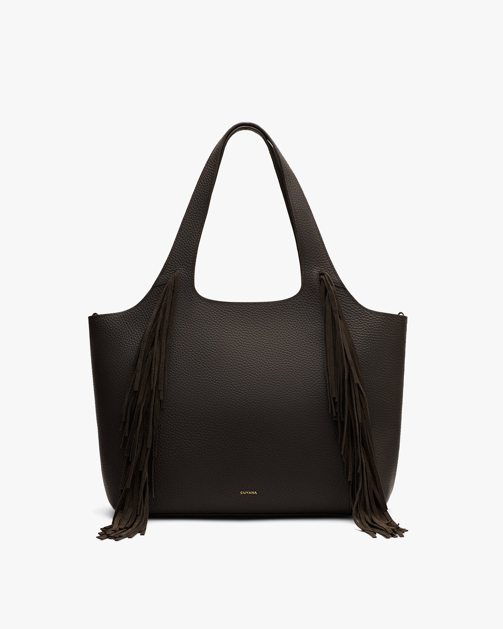 Handbag with long fringe details on both sides