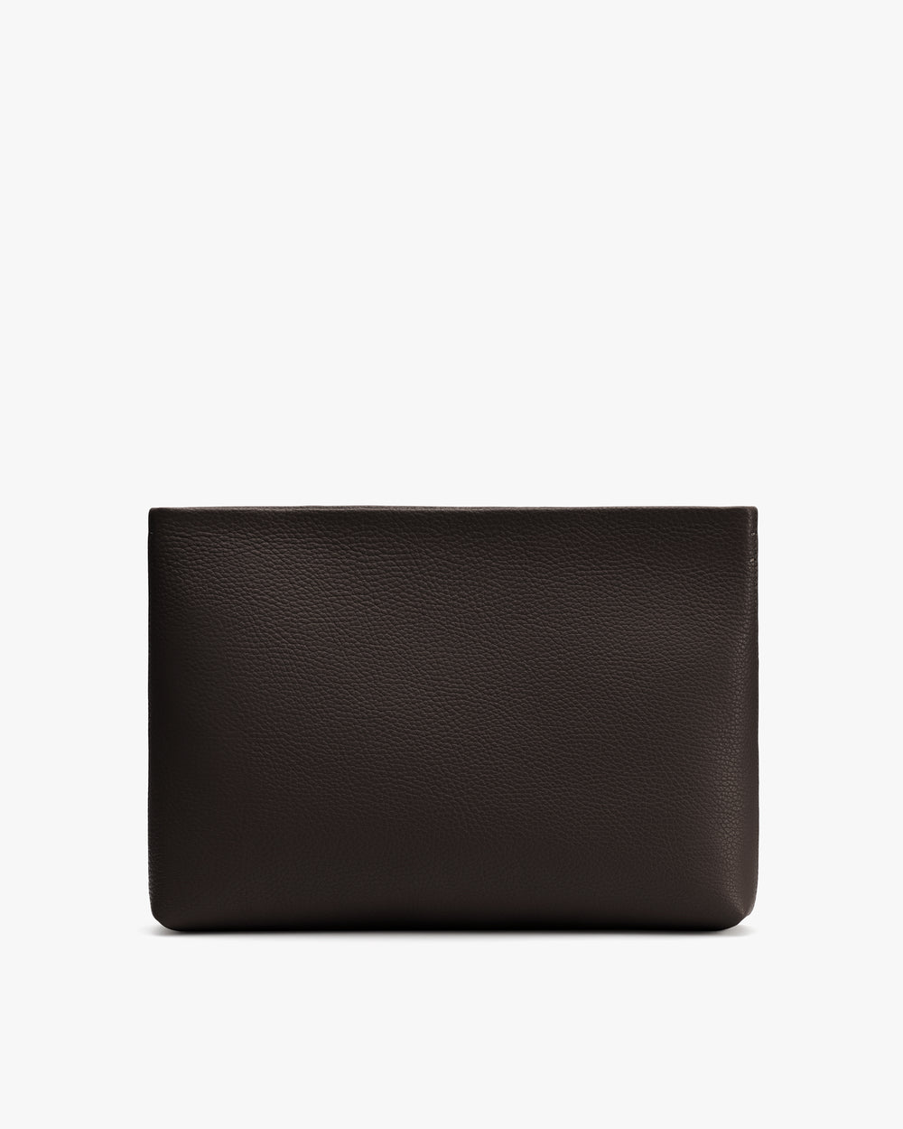 Simple textured pouch or clutch on white background