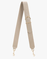 Adjustable strap with buckle and clasps at both ends.