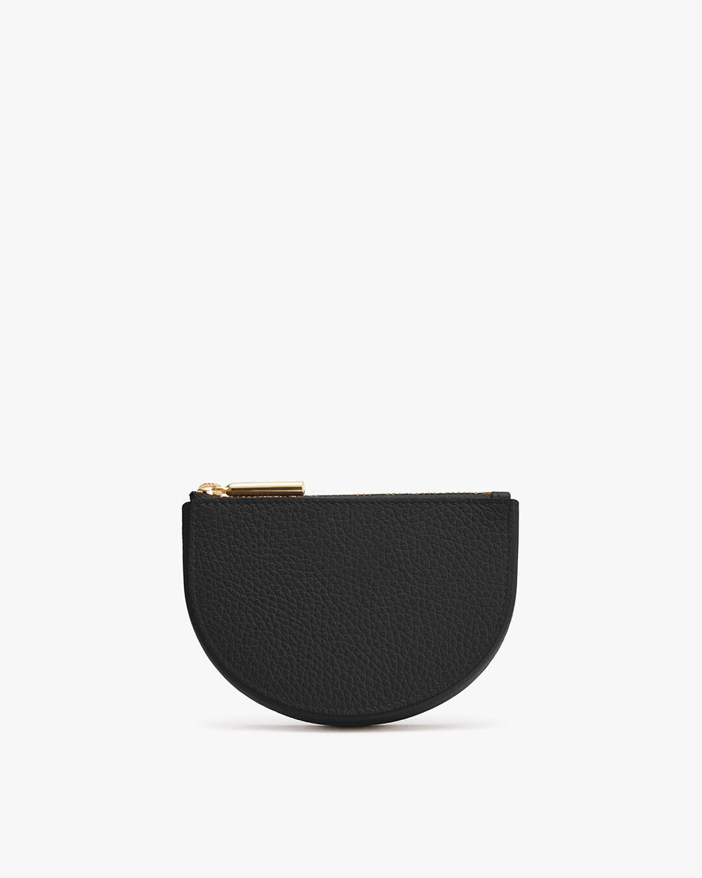 Small half-circle purse with a zipper on top