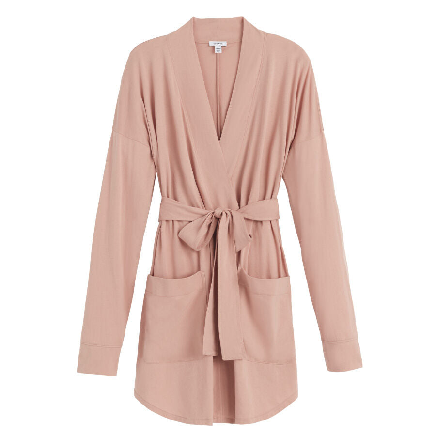 Robe with belt and two pockets